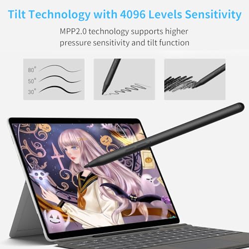 Thumbnail 4 de Microsoft Surface Lápiz Stylus 1024 Niveles, 2500h