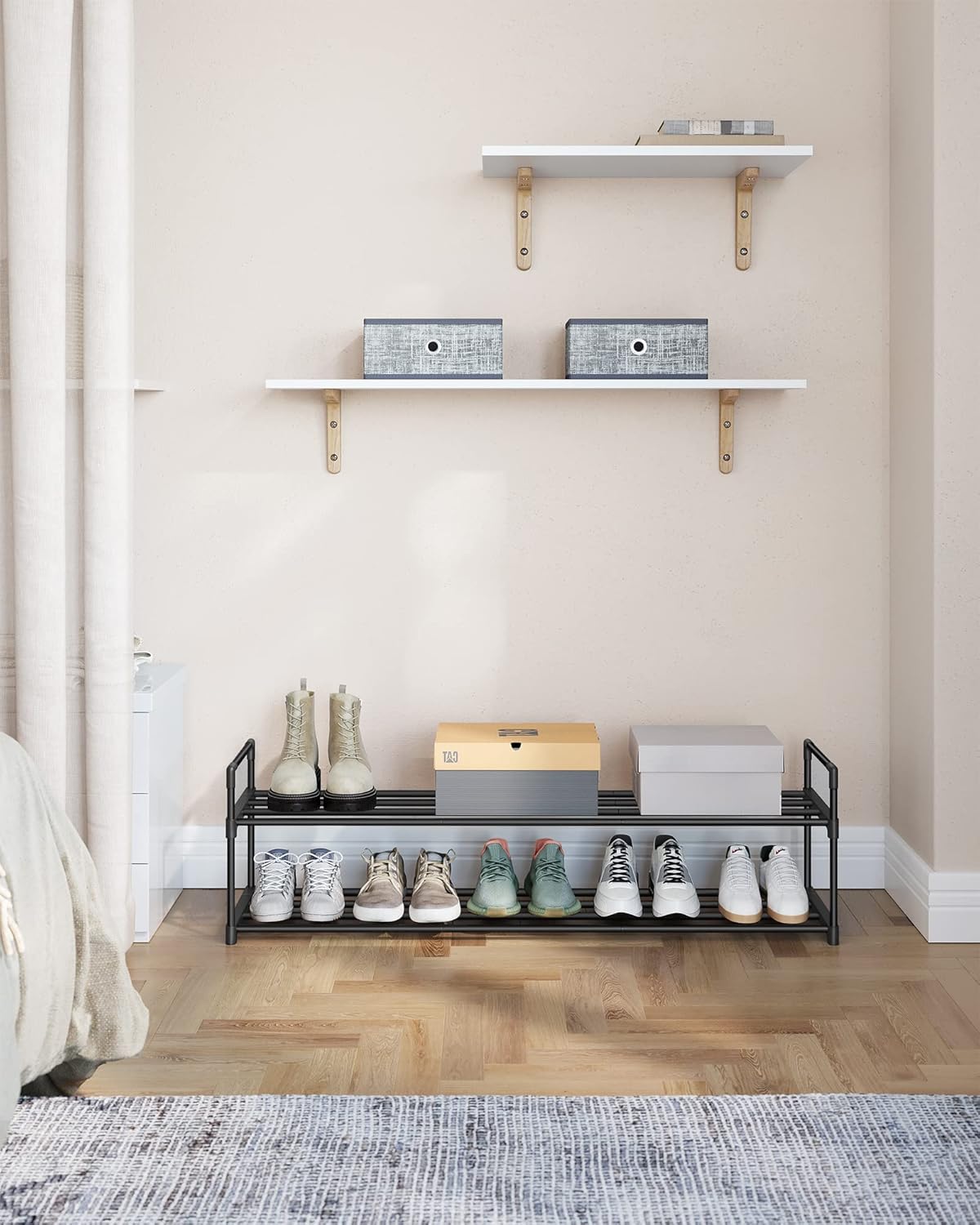 Thumbnail 6 de SONGMICS 2-Tier shoe rack 30 x 116 cm