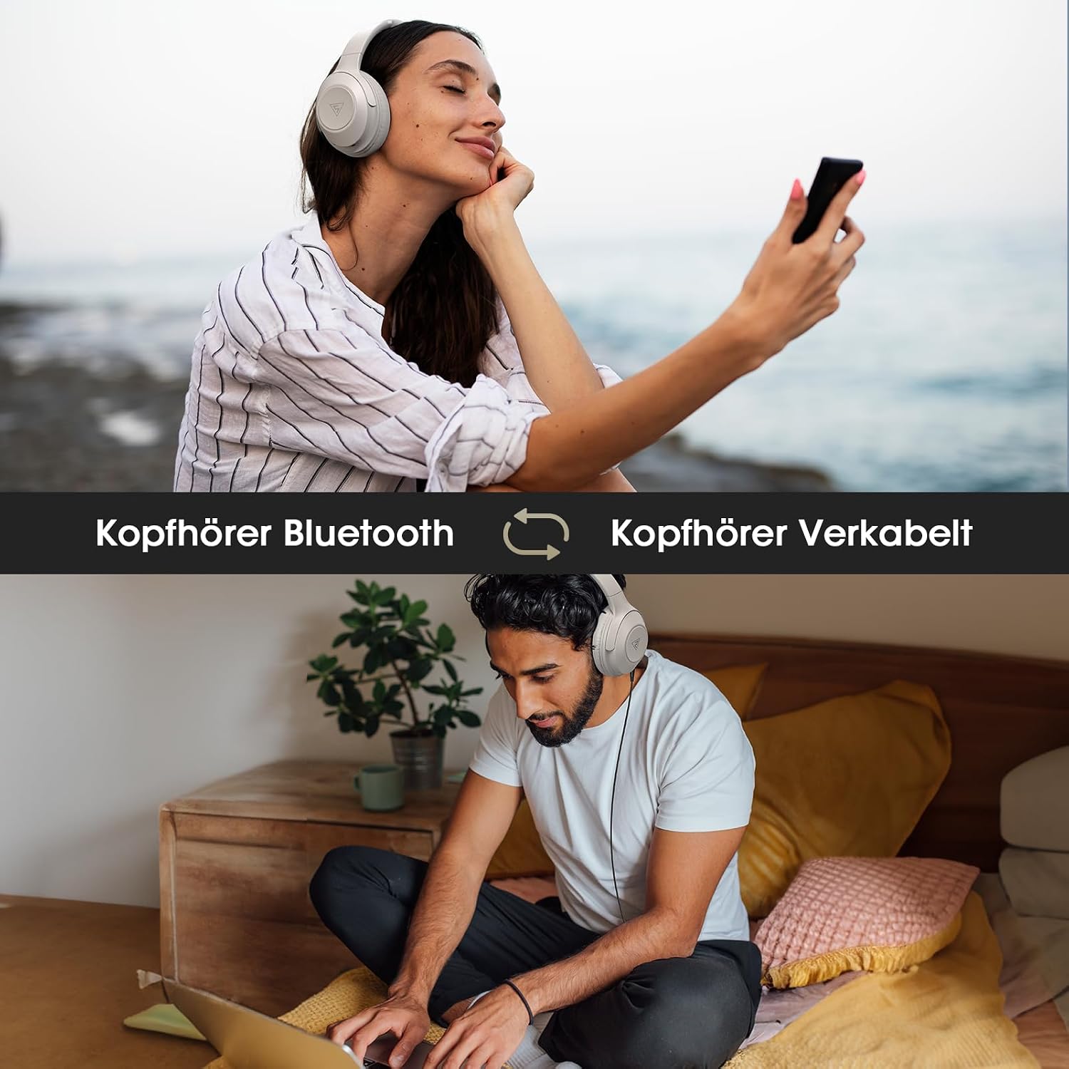Thumbnail 6 de DOQAUS Bluetooth Over-Ear Kopfhörer 70 Stunden