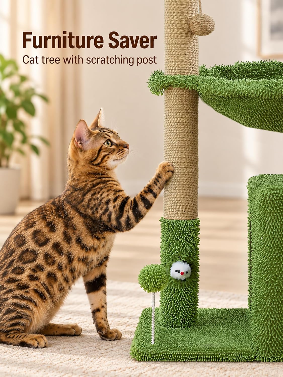 Thumbnail 3 de Woochpet Cat Tree with Natural Sisal