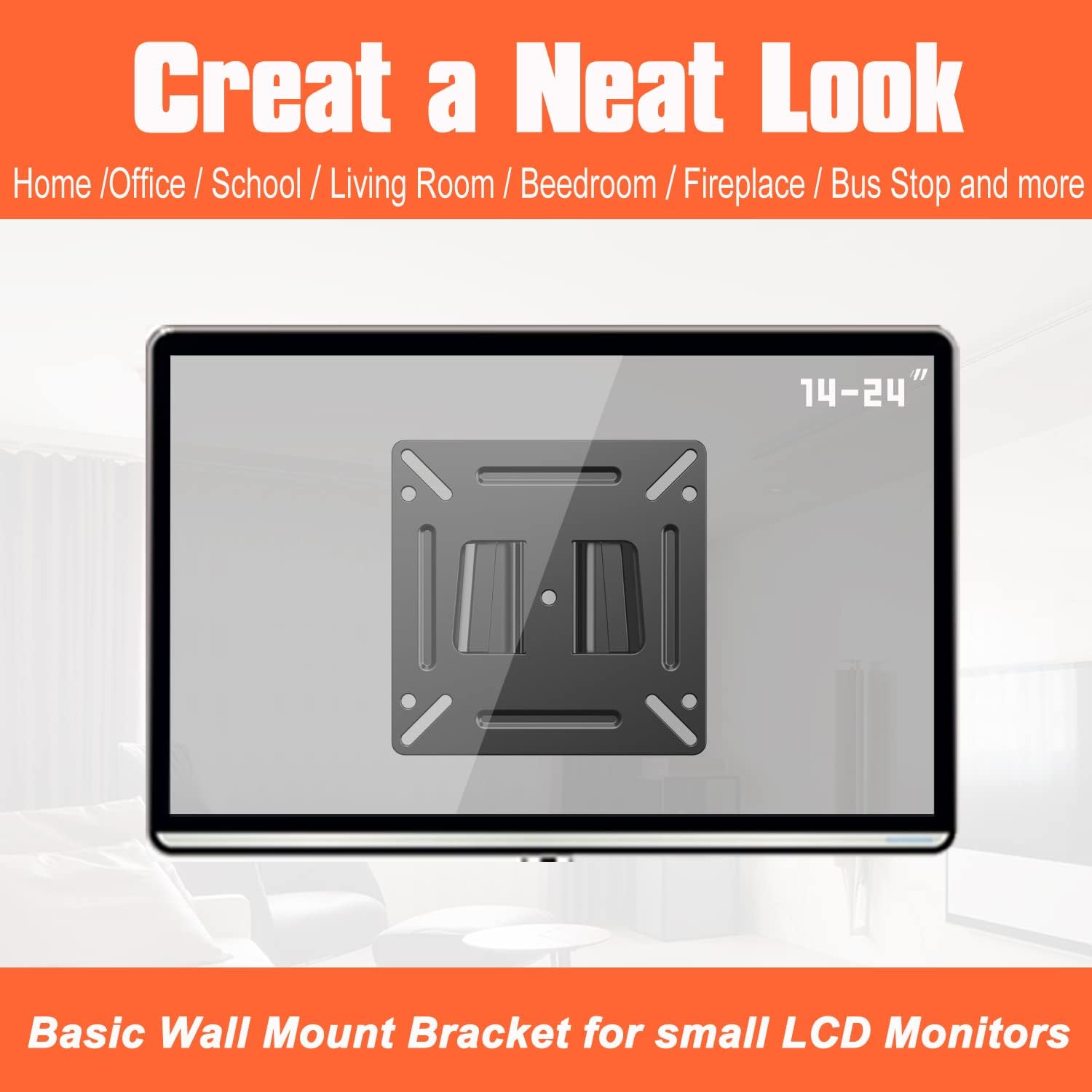 Detalle 1 de JXMTSPW VESA 100x100 wall mount 12mm