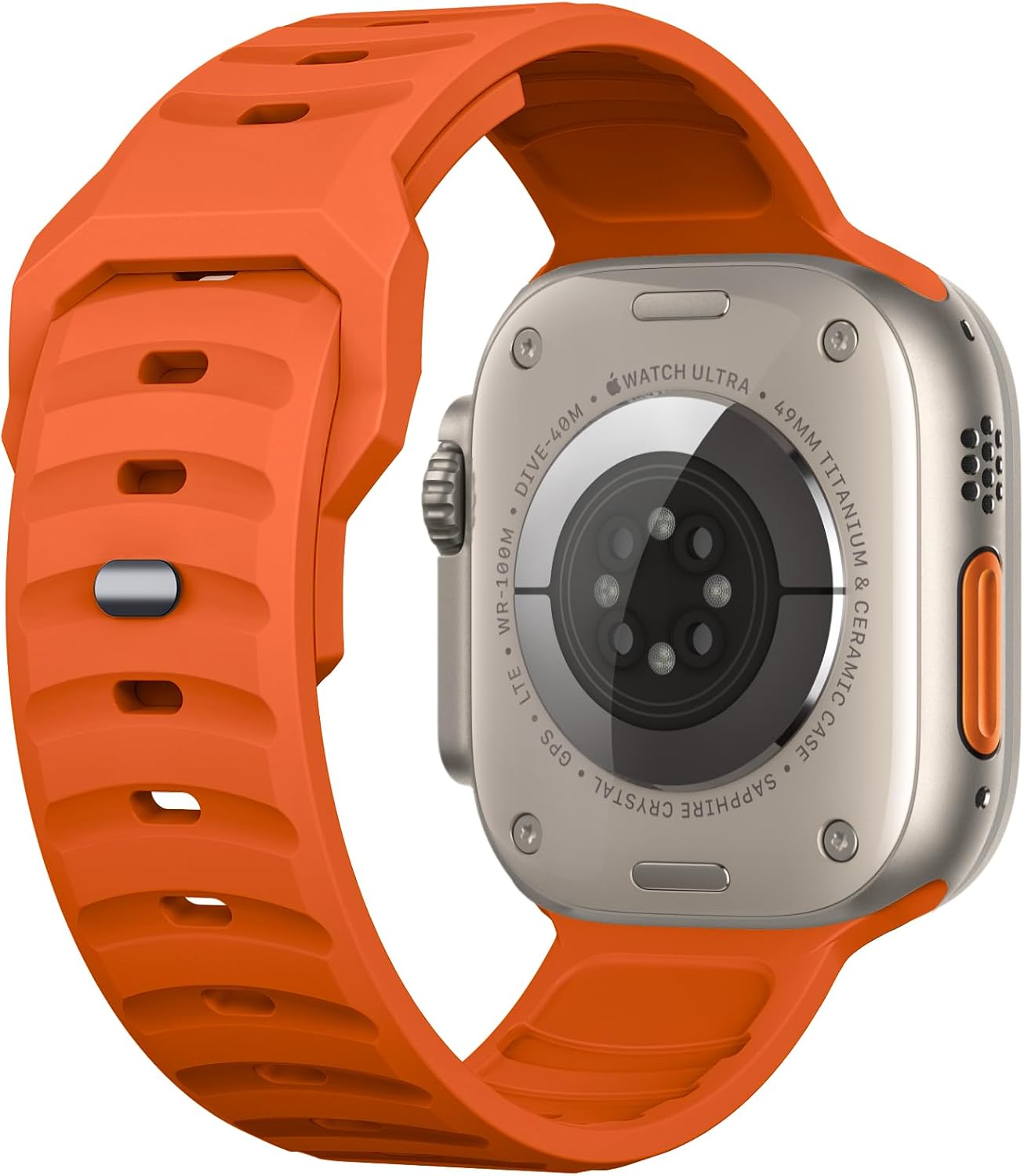 Detalle 2 de Tighesen US4-MAD Silicone Sport Band for Apple Watch, Orange