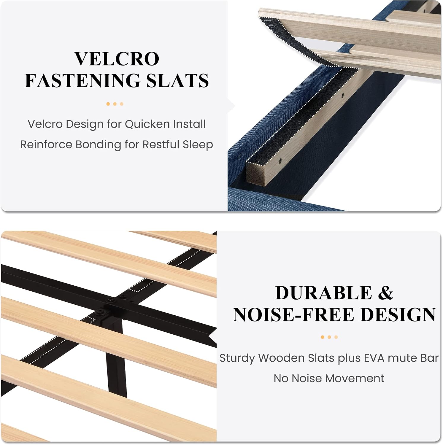 Detalle 2 de SHA CERLIN Full Platform Bed Frame