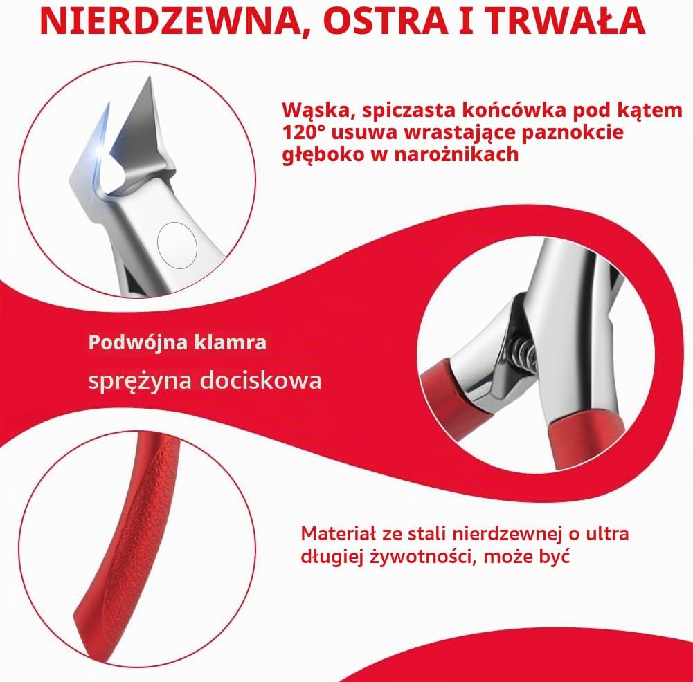 Detalle de AOOWU 4578230 – obcinacz do paznokci u stóp ze stali nierdzewnej