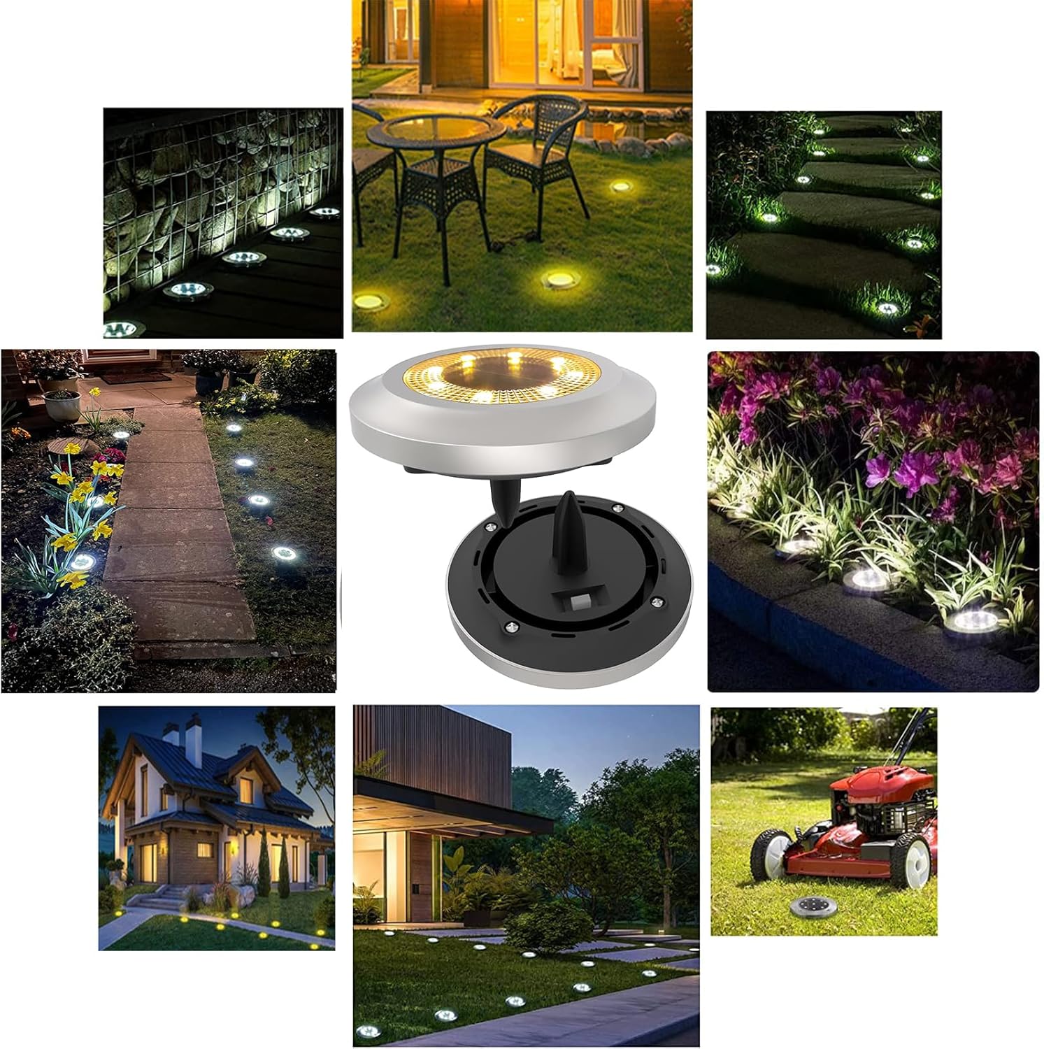 Thumbnail 5 de ZFITEI 12 Pack Solar Ground Lights 600mAh