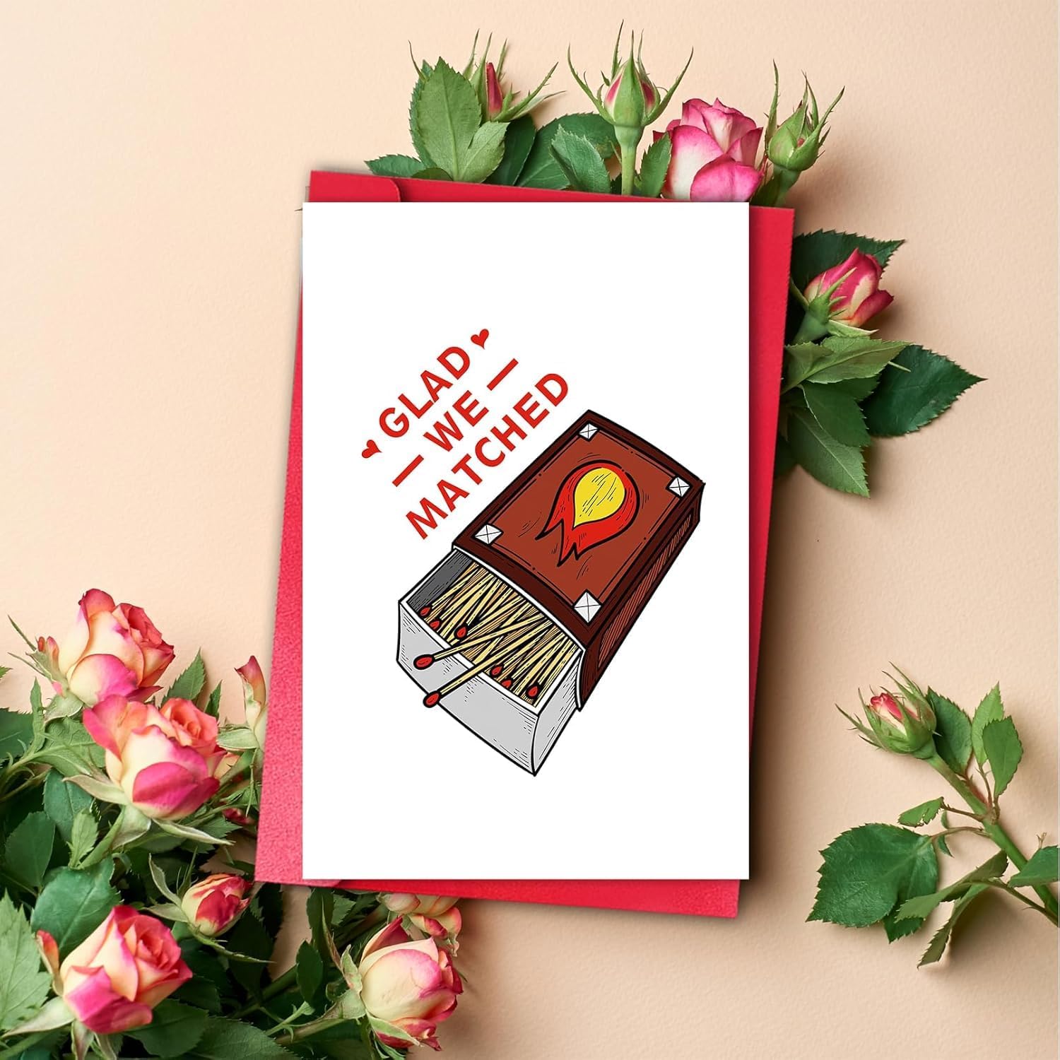 Detalle 2 de Funny Valentine's Day card, 8 x 5.3 in