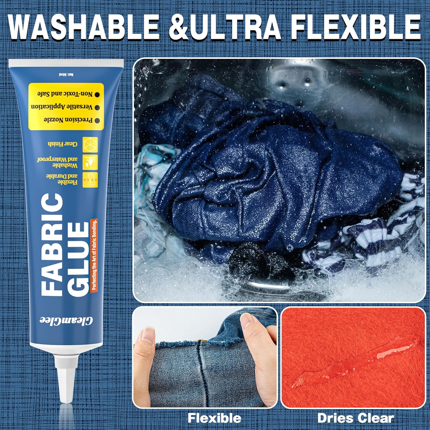 Thumbnail 4 de 100ml Fabric Glue Extra Strong — Permanent Adhesive for Textiles 🎨