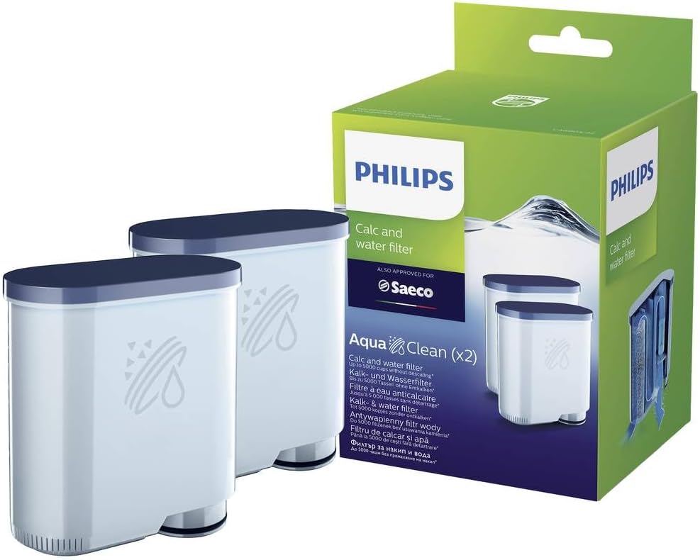 Detalle de Philips AquaClean Filter CA6903/22 – 2er-Set für bis zu 5.000 Tassen, Click&Go