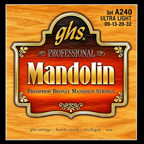 Detalle de GHS Strings A240 Ultra Light, cordes en bronze phosphoreux pour guitare