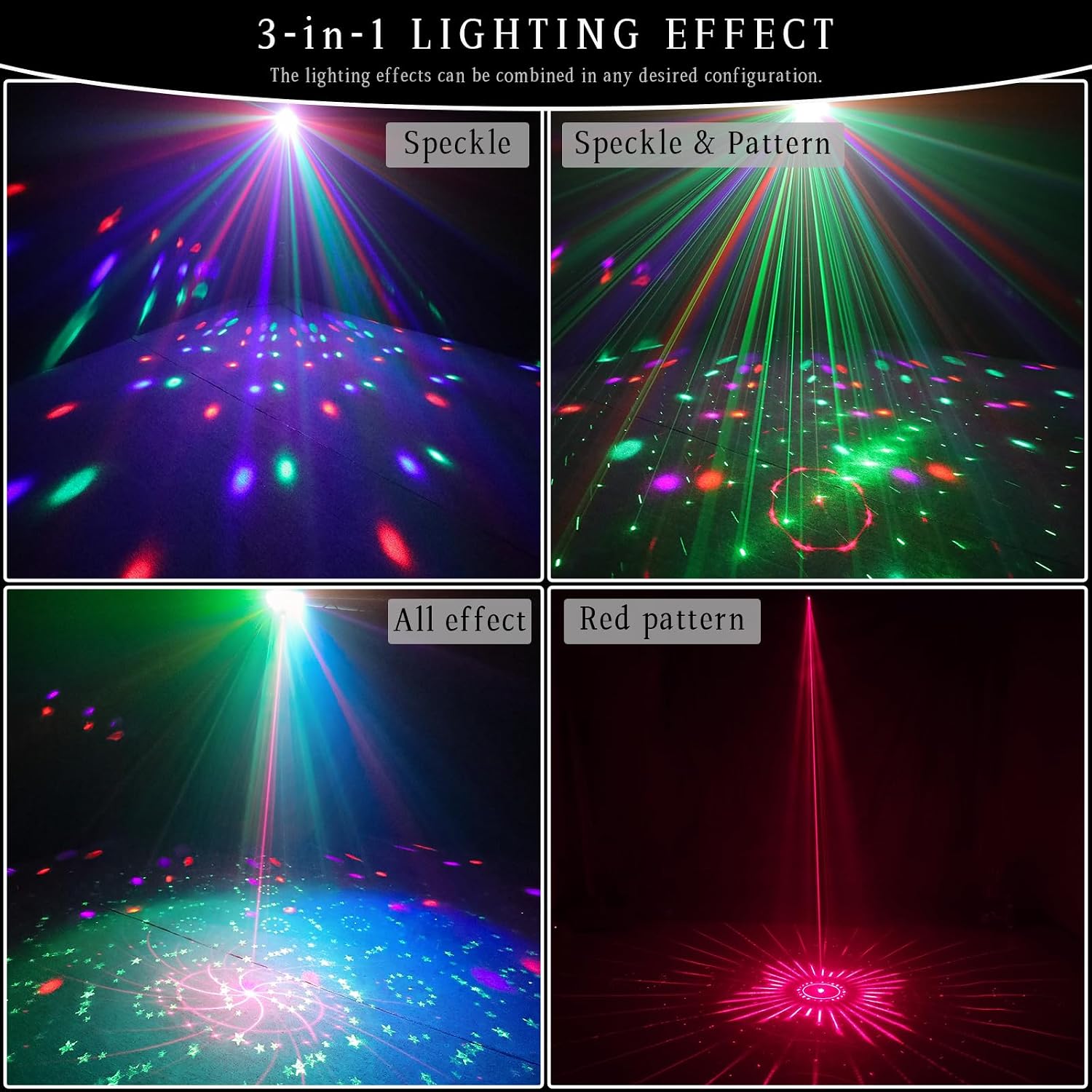Thumbnail 6 de Lyiwmg MTD -D10 3-in-1 Disco Light with Sound Activation and Remote