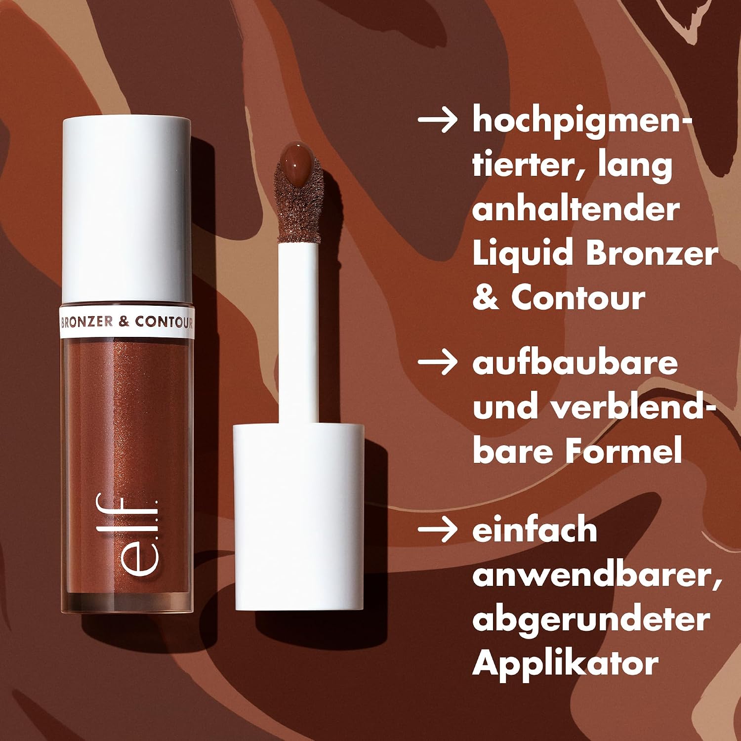 Thumbnail 3 de e.l.f. Camo Liquid Bronzer & Contour (8 Deep) – hochpigmentierter flüssiger Bronzer & Kontur mit natürlichem Glow