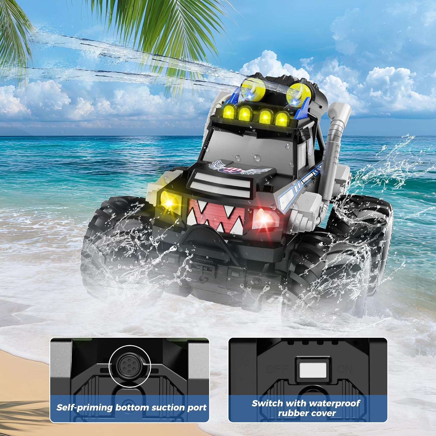 Detalle de Dysaim Monster Jam Cars Coche Teledirigido 4x4 18,8 cm