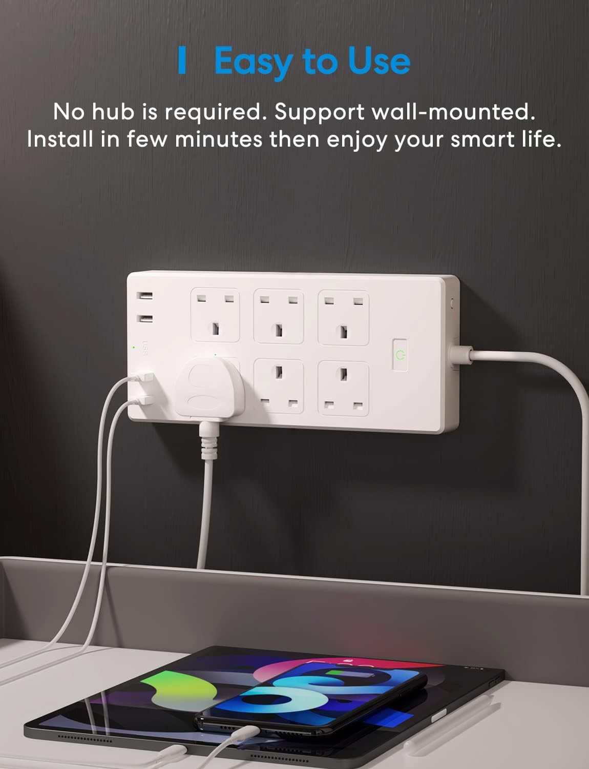 Thumbnail 5 de Meross Smart Power Strip 6-outlet with USB 🔌