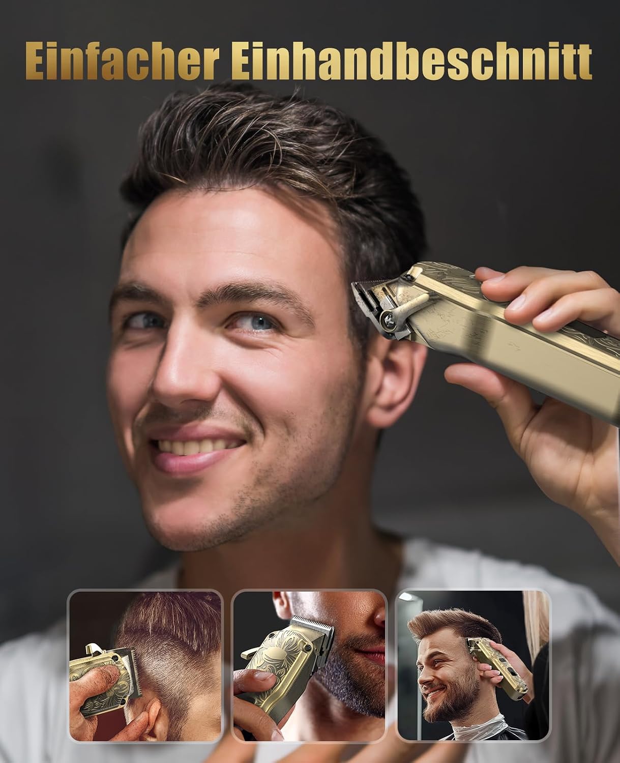 Thumbnail 1 de Haarschneidemaschine für Herren (kabellos, IPX7) mit LED-Anzeige – Profi Bart- und Haarschneider
