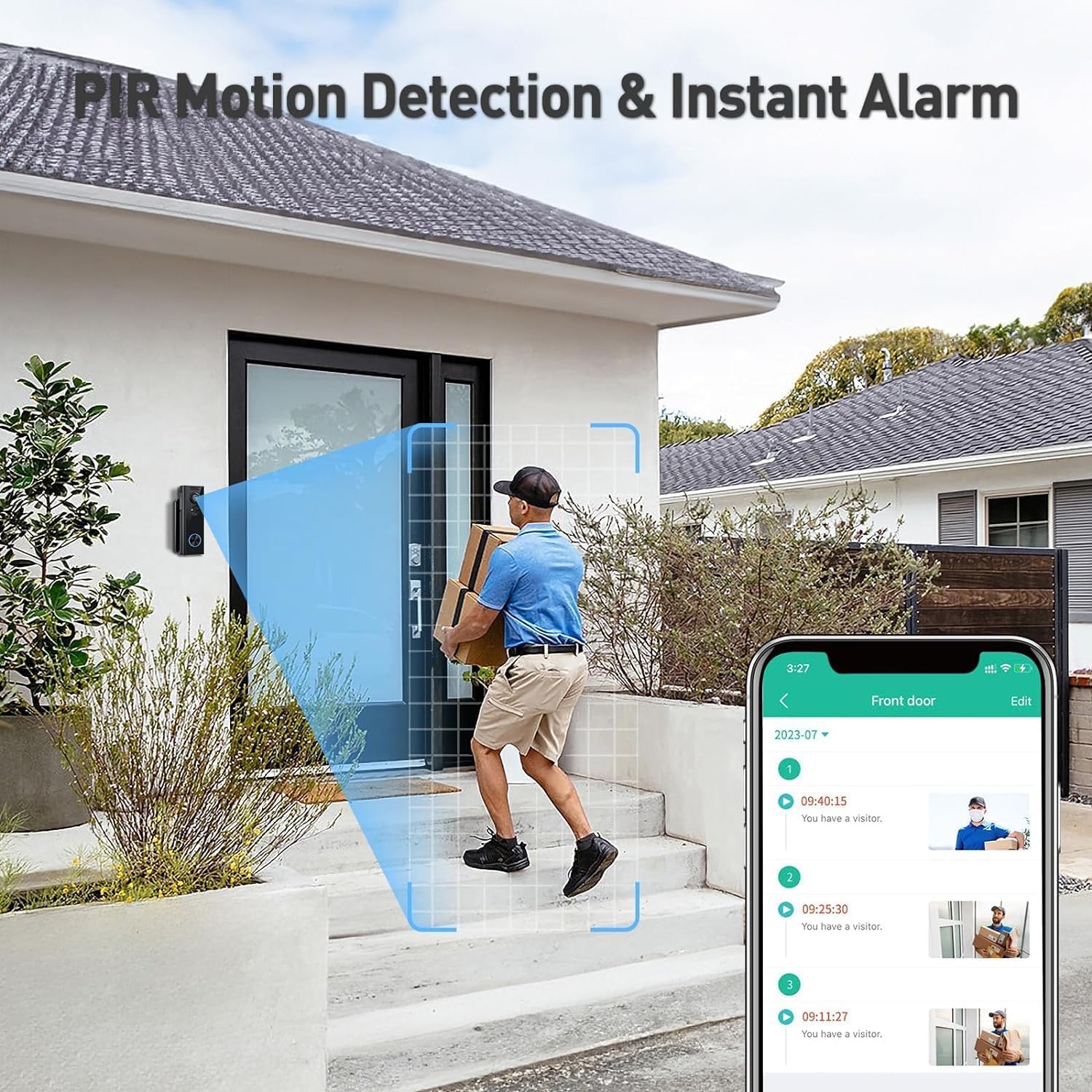 Detalle 2 de XTU Wireless Video Doorbell 2K HD