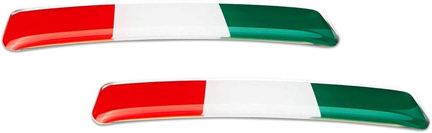 Detalle de 4R Quattroerre.it 14171 Adesivi Italia per Leva Cambio Alfa Giulia Stelvio – Set da 2