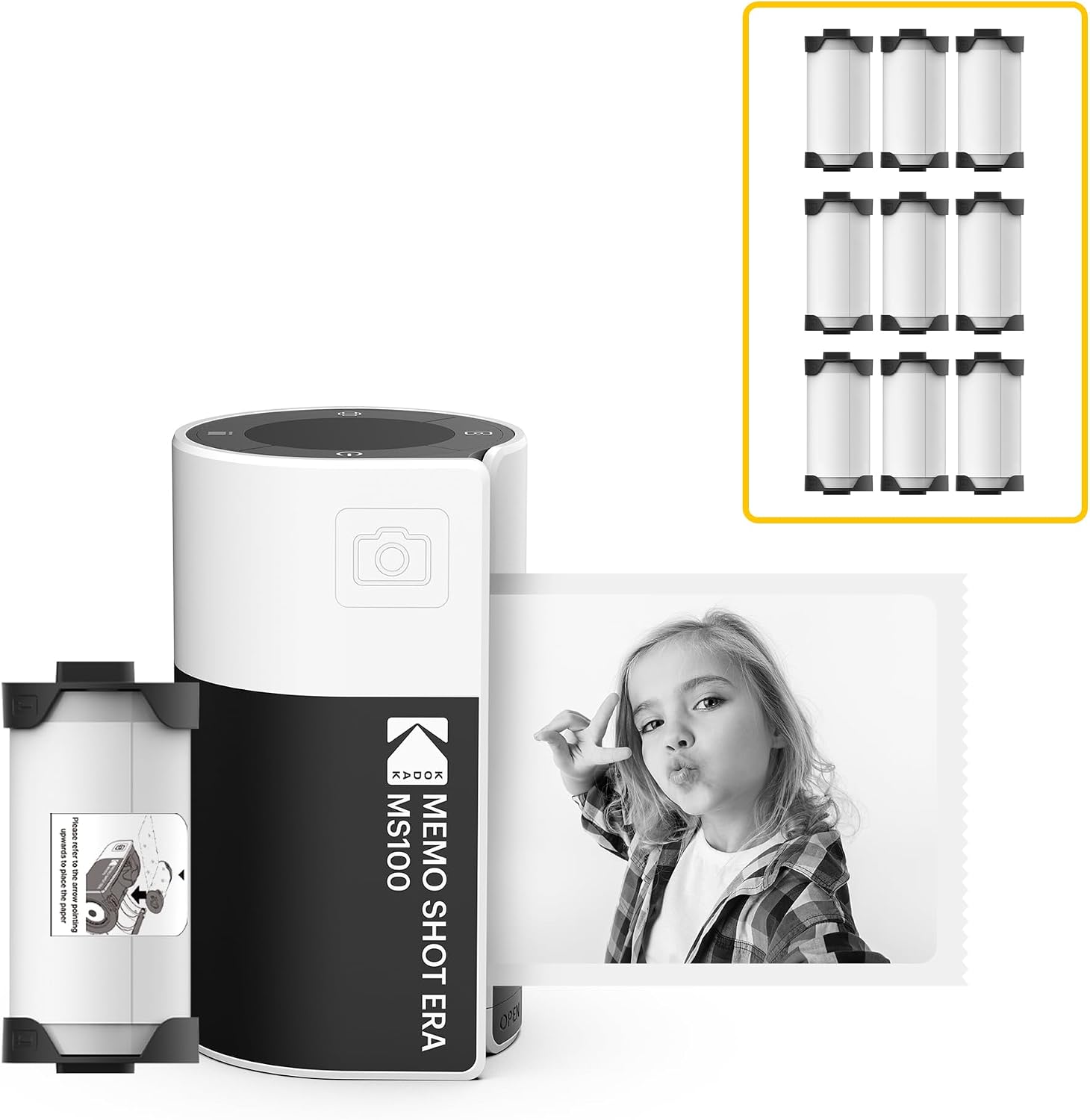 Kodak Memo Shot ERA Sofortbildkamera mit Etikettendrucker