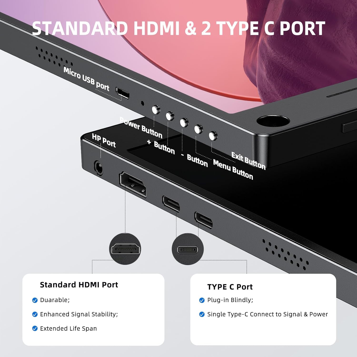 Thumbnail 2 de UPERFECT Portable Monitor 15.6-inch FHD display