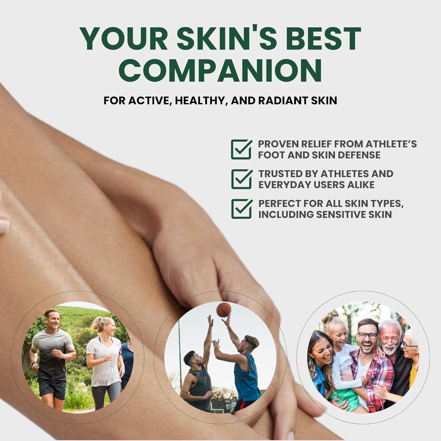 Detalle 2 de KESMEDIK Tea Tree Oil Balm (2-Pack) for Itching, Rashes, Athlete’s Foot, Jock Itch & Dry Skin