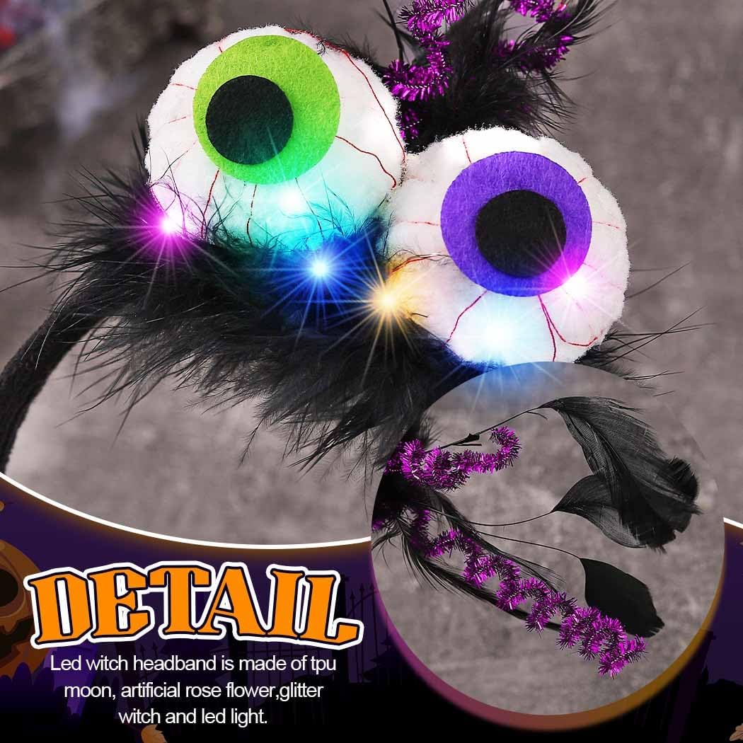 Detalle de Fashband LED Eyeball Feather Headband