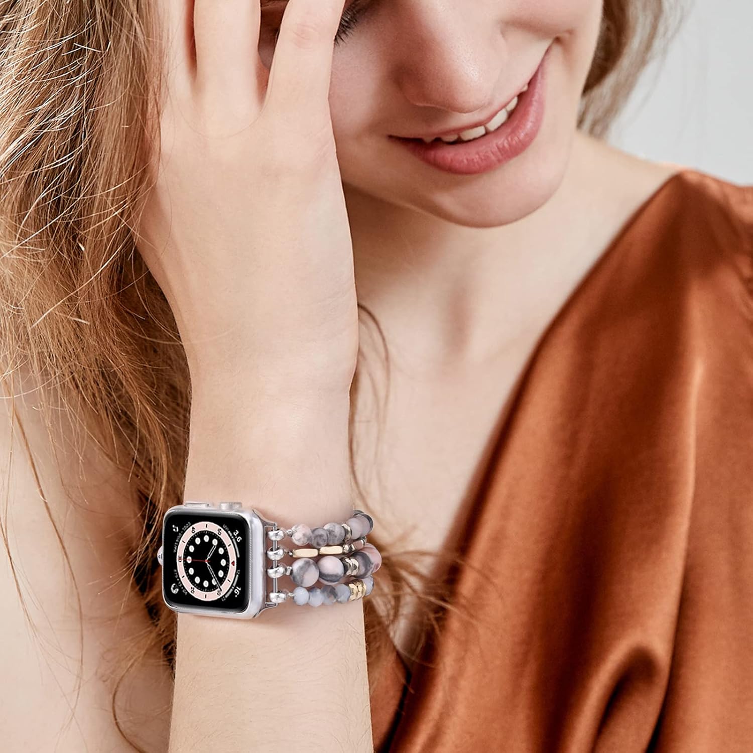 Thumbnail 3 de VISOOM Beaded Boho Bracelet for Apple Watch 40mm
