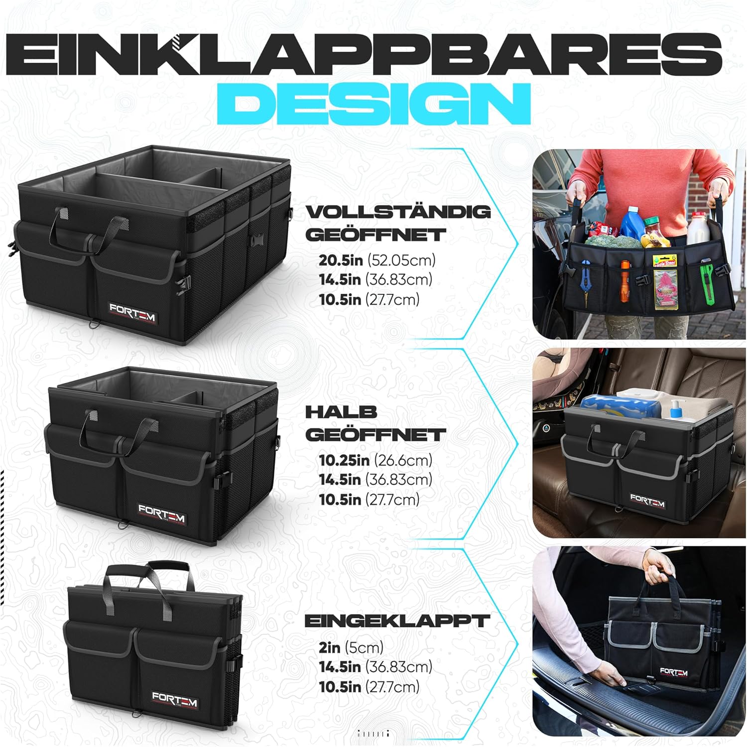 Thumbnail 5 de FORTEM Kofferraum Organizer 🚗