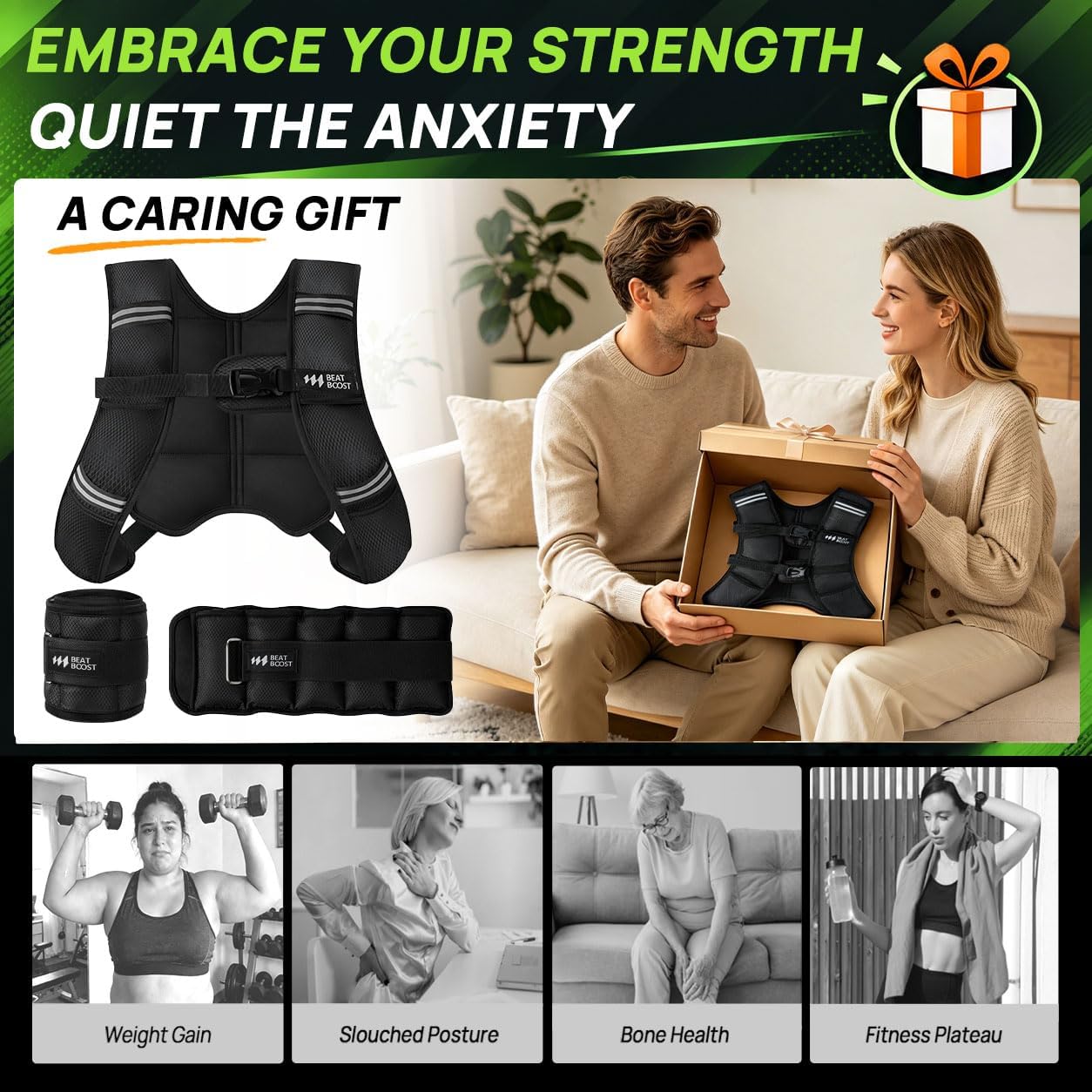 Thumbnail 6 de BeatBoost Adjustable Weighted Vest 5–30 lb