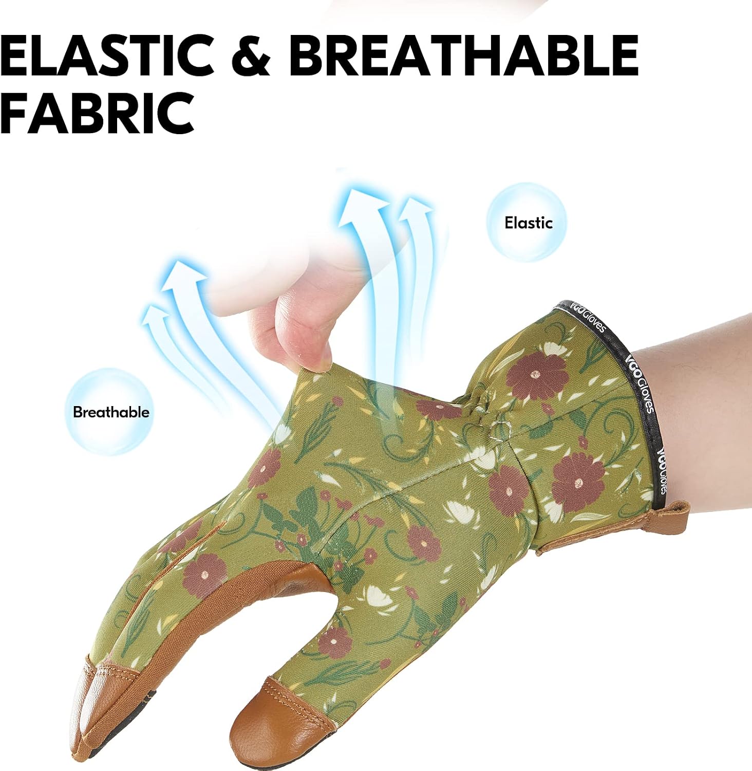 Thumbnail 5 de Vgo Gardening Gloves Ladies Goat Leather Thorn Proof