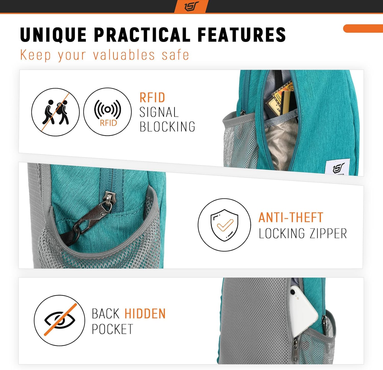 Thumbnail 2 de SKYSPER Sling Bag RFID Crossbody