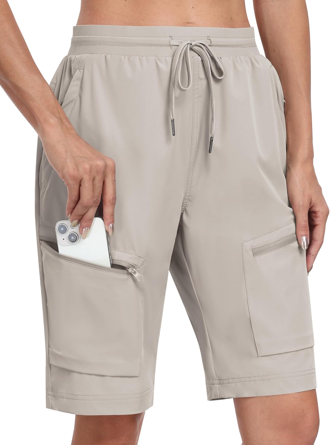 Thumbnail 6 de MoFiz Women's 10" Long Hiking Shorts with 5 Zip Pockets