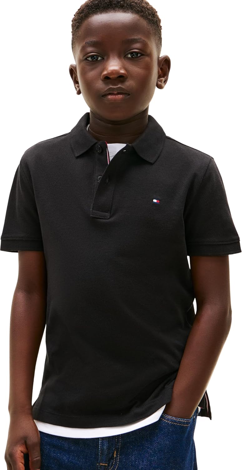 Detalle 2 de Tommy Hilfiger Flag Polo SS KB0KB09103 per bambini e ragazzi (confezione singola)