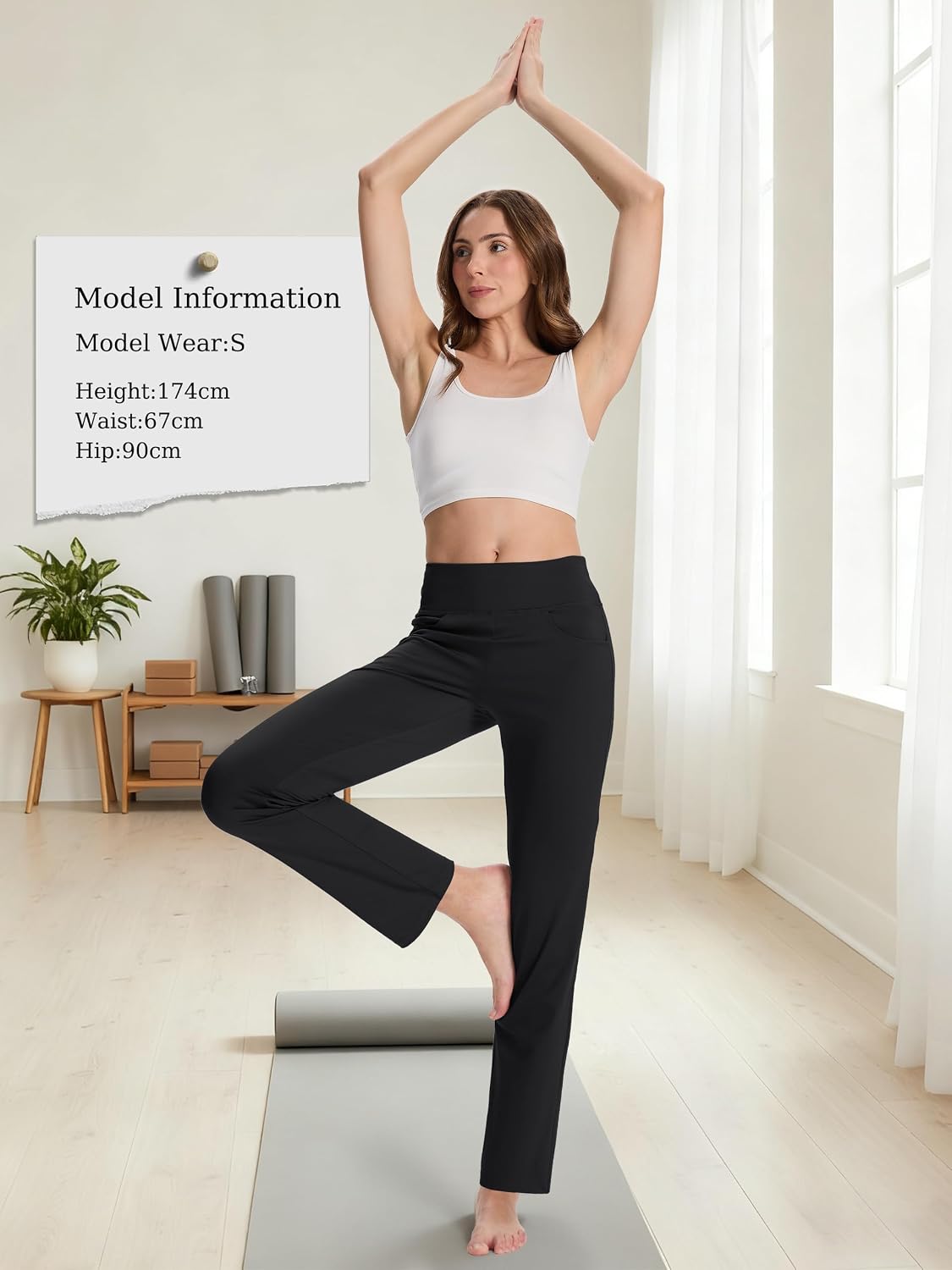 Thumbnail 6 de MOVE BEYOND Pantalon de yoga bootcut et pantacourt à 4 poches pour femme