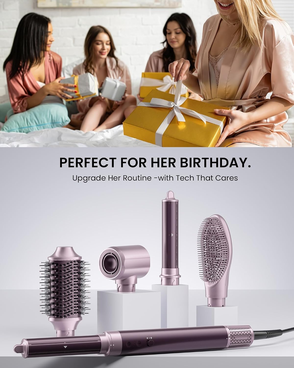 Thumbnail 6 de MESCOMB Dual Voltage Hair Dryer Brush 5‑in‑1 ✈