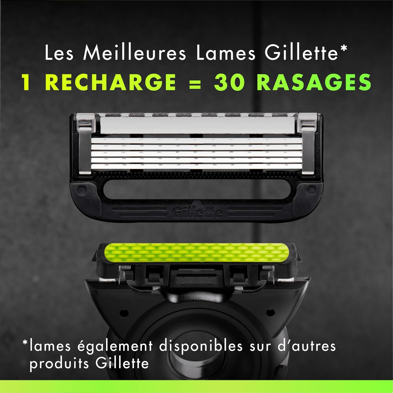 Thumbnail 4 de Gillette Labs Neon Night : rasoir pour homme avec barre exfoliante et 8 recharges