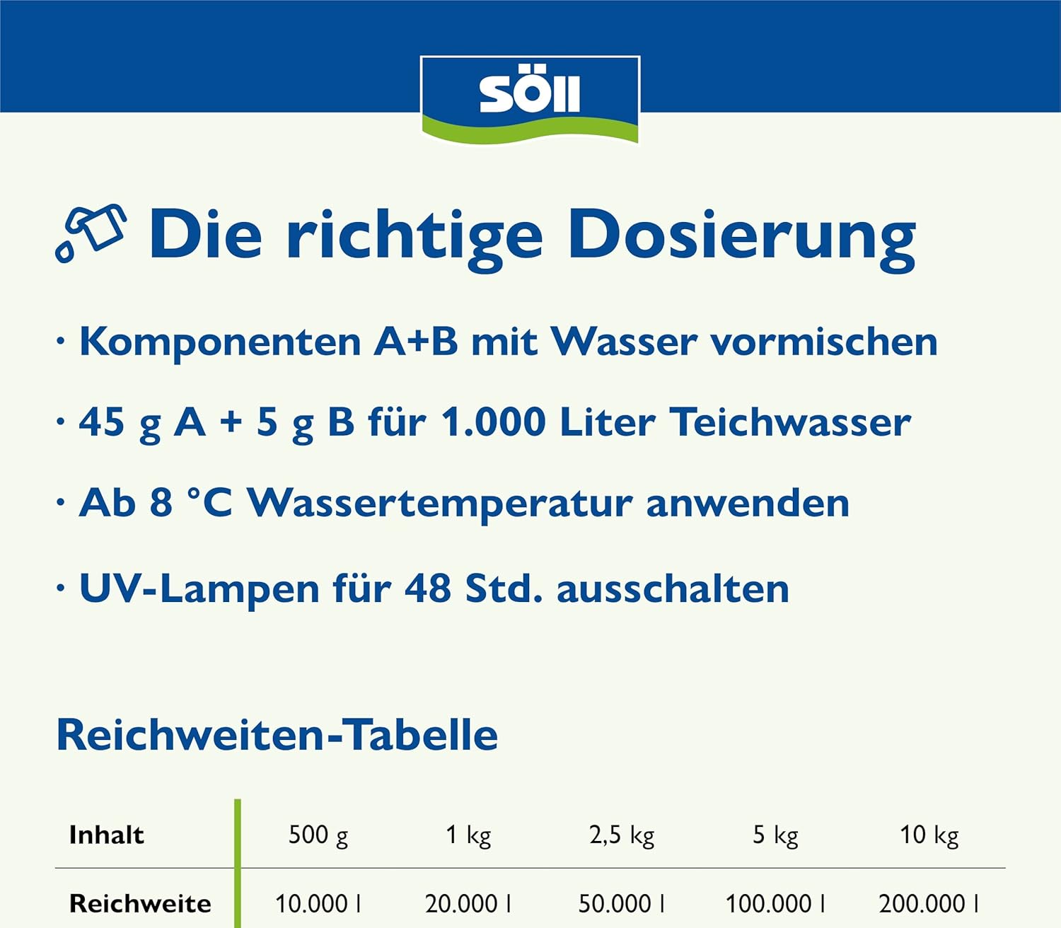 Detalle de Söll TeichschlammEntferner 5 kg – biologischer Teichreiniger zur effektiven Schlamm- und Ablagerungsreduzierung