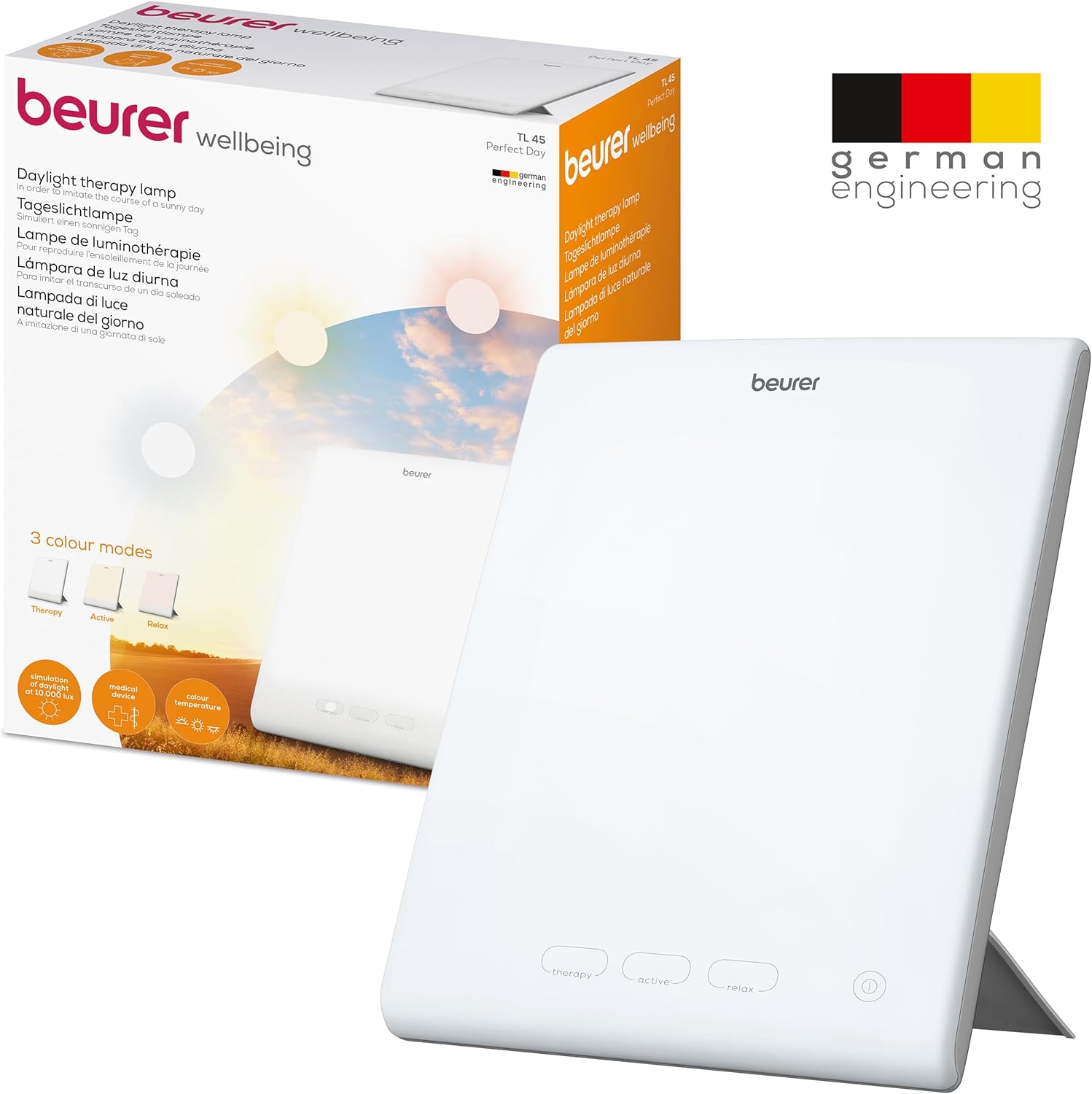 Thumbnail 6 de Beurer TL 45 Perfect Day – lampe de luminothérapie à 3 températures et 20 x 20 cm