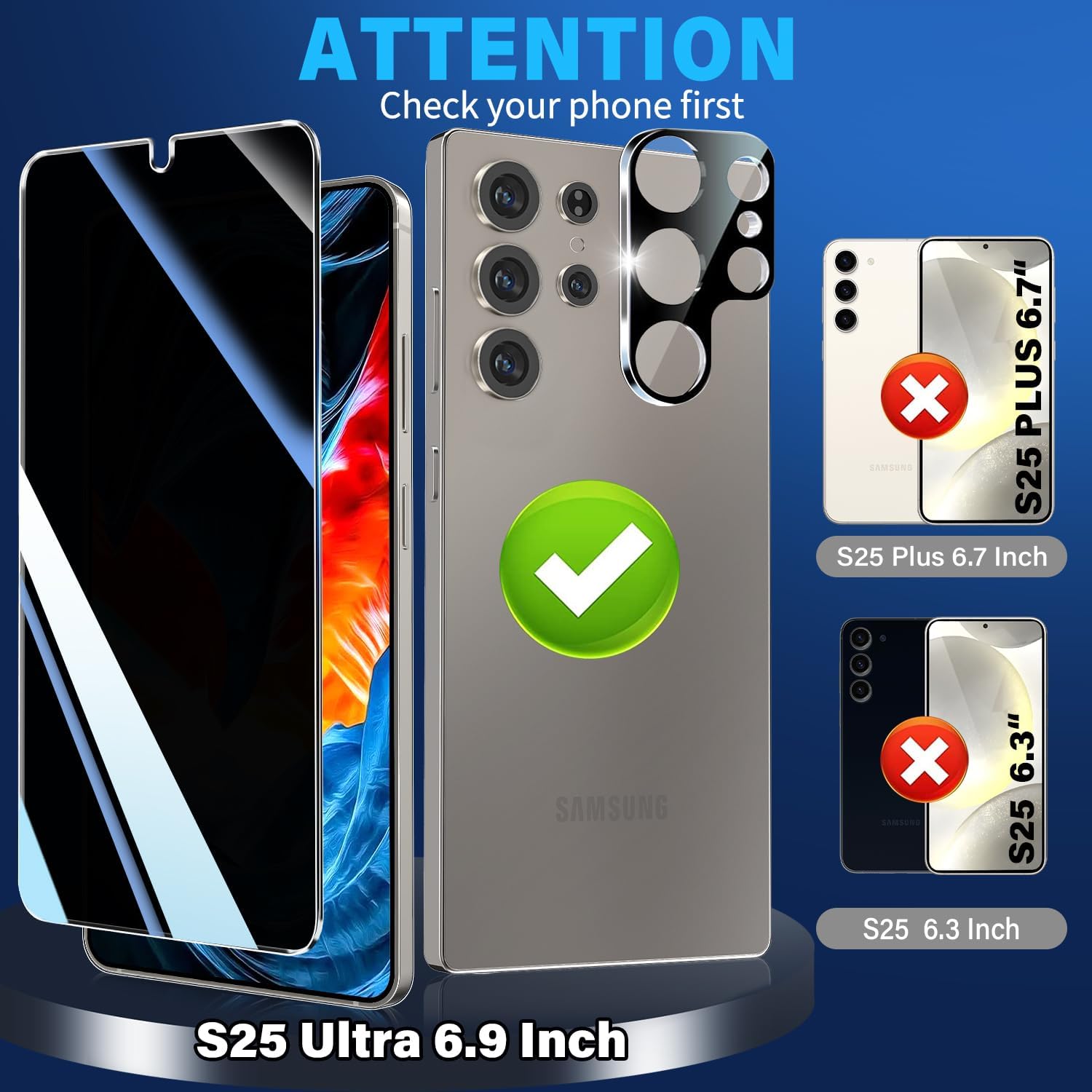 Thumbnail 1 de firtstnow Galaxy S25 Ultra privacy screen 6.9 in