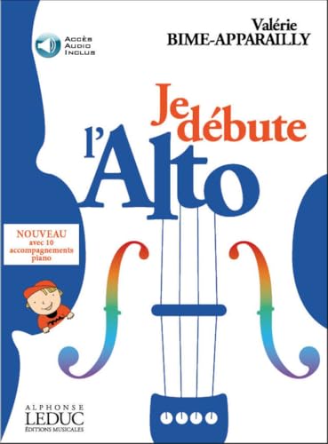 Detalle de Je débute l'Alto Valérie Bime-Apparailly – Méthode Alto Débutant pour enfants 5–12 ans (CD inclus) par Alphonse Leduc