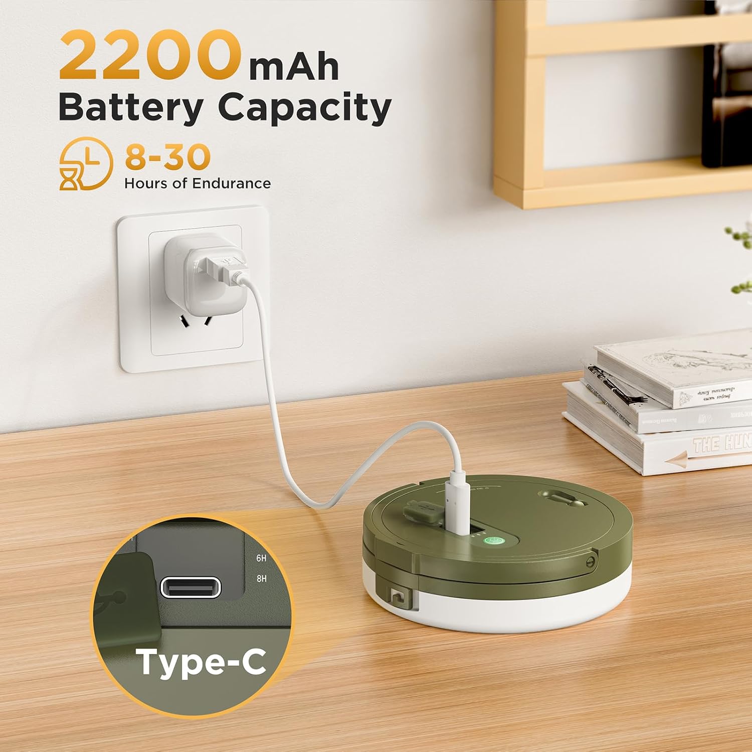 Detalle de Luci Catena Campeggio Retrattili 3 in 1 – 10 m, LED USB, IP65, 13 modalità