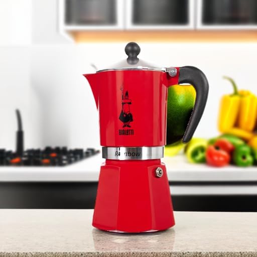 Thumbnail 4 de Bialetti Rainbow Cafetera Espresso 6 Tazas, Aluminio Rojo
