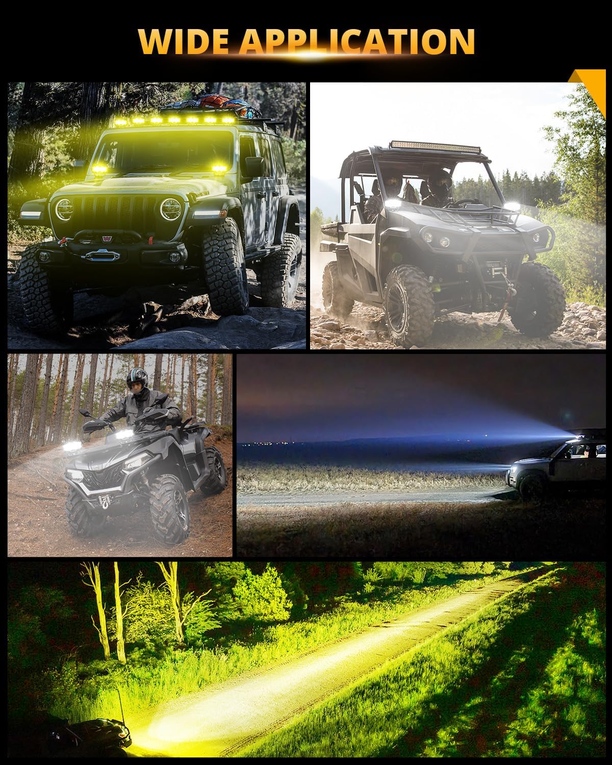 Thumbnail 6 de Auxbeam V-MAX 4" LED Ditch Light for Jeep