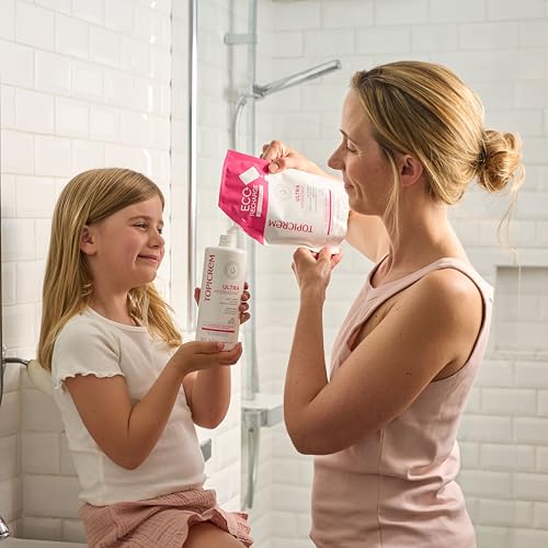 Detalle de Topicrem Ultra Hydratant Lait Corps – Hydrate 48h, texture onctueuse, parfum délicat – 2x500 ml