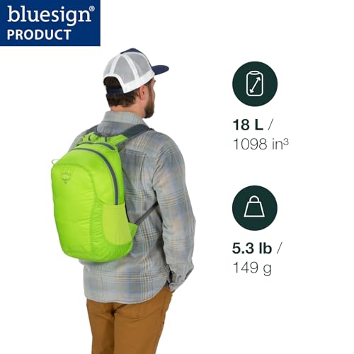 Detalle 2 de Osprey Ultralight 18 L mochila ligera Mars Orange