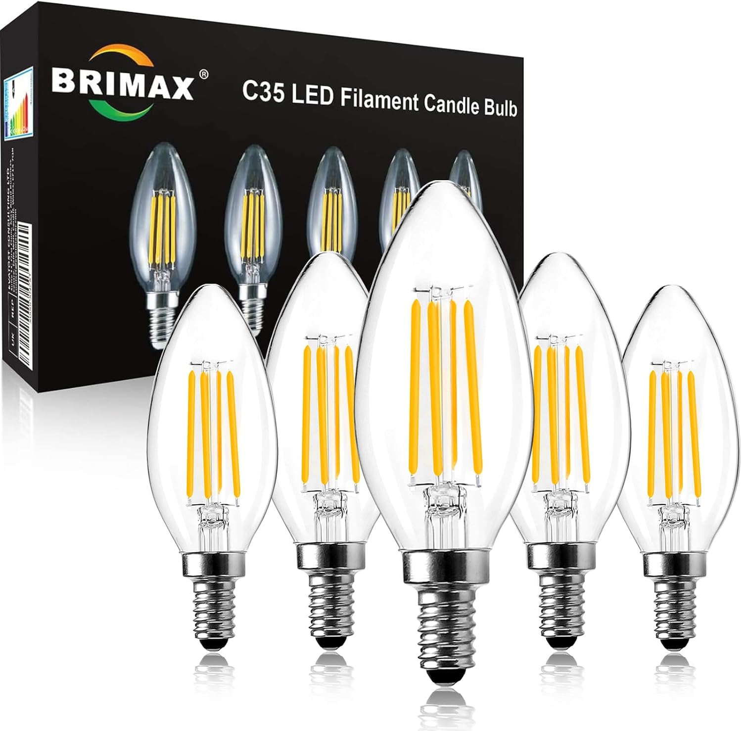 Detalle de BRIMAX E14 LED Candle Bulb 6W dimmable 2700K