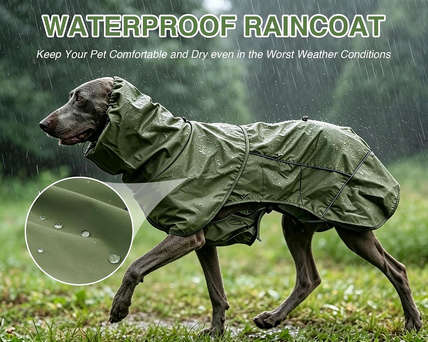 Detalle 2 de Skmeditec Dog Raincoat 4XL