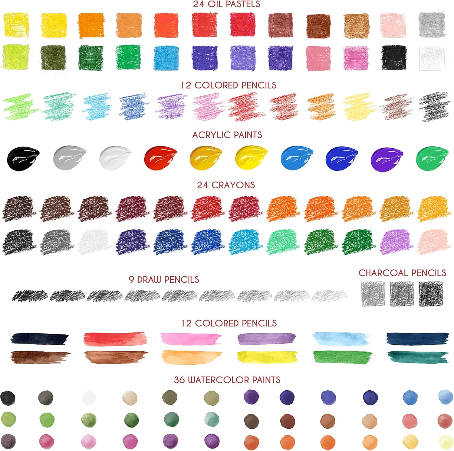 Thumbnail 2 de Malette Dessin XXL 150 pièces 🎨