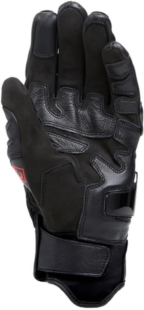 Detalle de Dainese Carbon 4 Short Gloves – Gants courts en cuir avec protection carbone (Homme, XL, Noir)