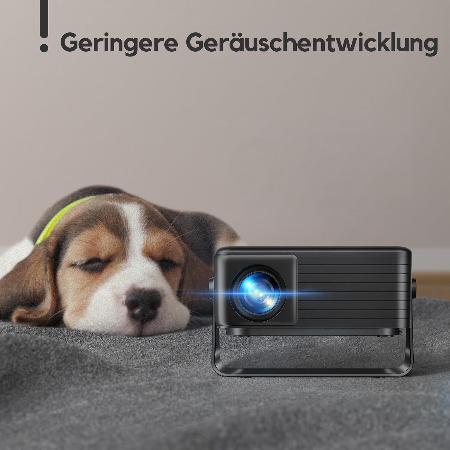 Thumbnail 3 de AKIYO O1 Beamer 2026 Upgrade – 360° Drehbar, 16.000 Lumen, 720p Native (1080P Unterstützung) für Heimkino