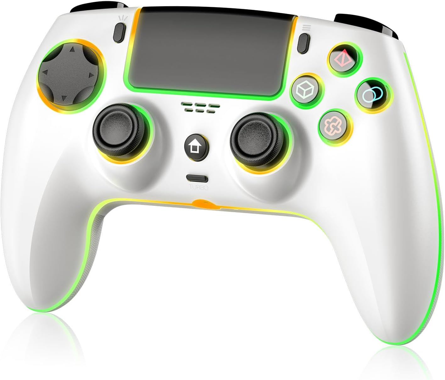 Detalle de JORREP Controller wireless per PS5/Pro/Steam Deck/PC/Mac/iOS con illuminazione RGB e doppia vibrazione