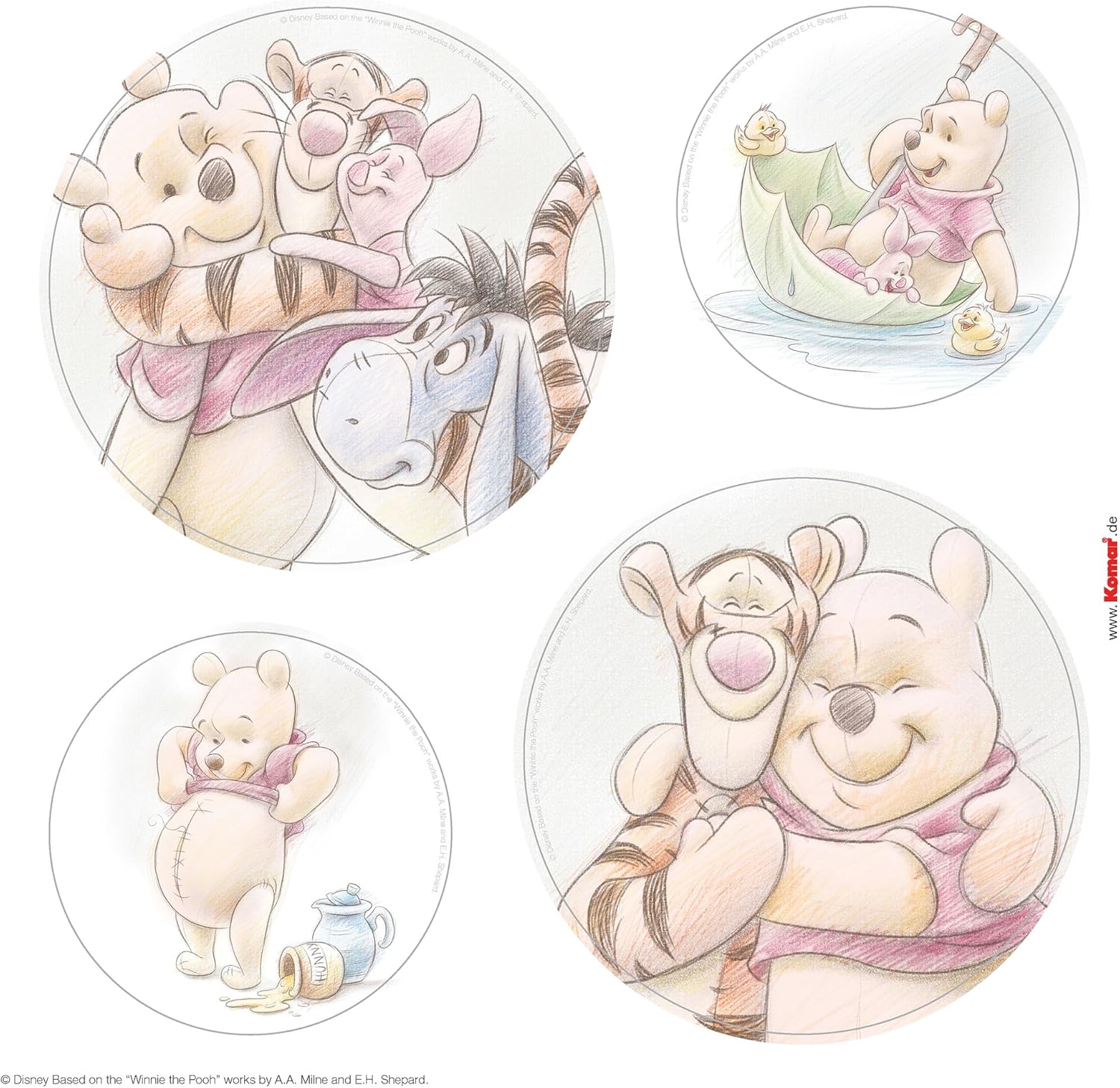 Thumbnail 3 de Disney Fenstersticker Winnie Puuh Wonderful Bubbles, 2 Bogen – 30 x 30 cm